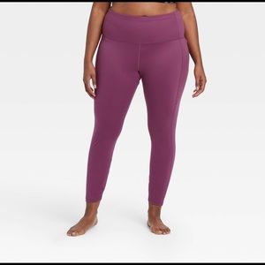 Women's Contour Power Waist High-Rise Leggings 26" - All in Motion - Purple XXL